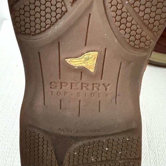 Sperry Top Sider Gold Cup ASV Boat Shoes Mens Size 11 Brown Leather Slip On main image 5